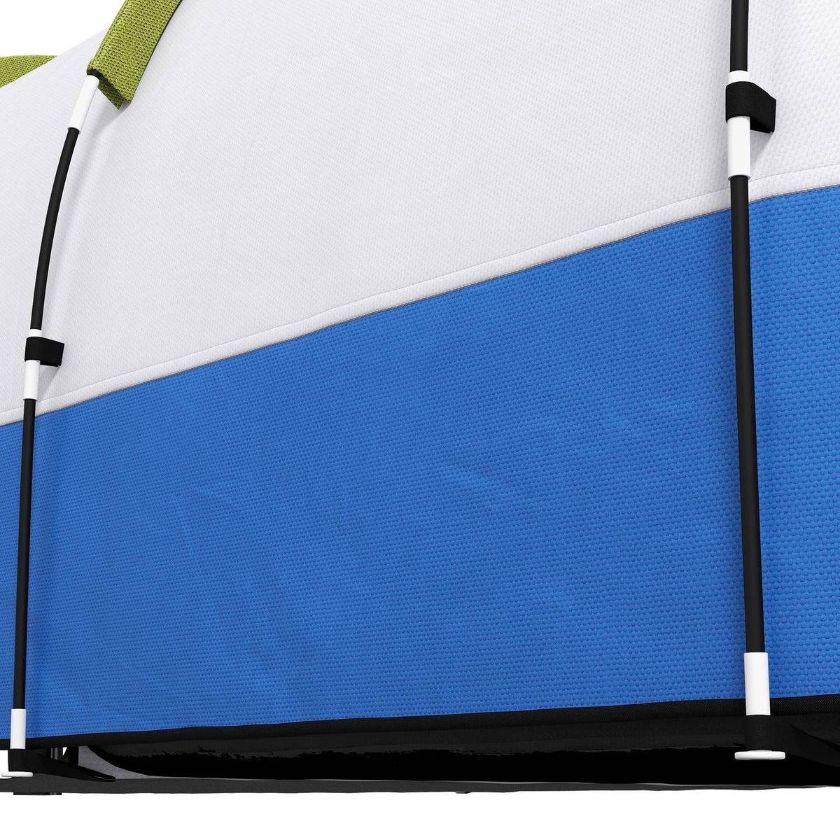 Camping tent, tunnel tent for 3 people, with light hooks, awning, 2 rooms, windproof family tent with carry bag, 2000mm water-repellent pop up tent for camping, garden, green |