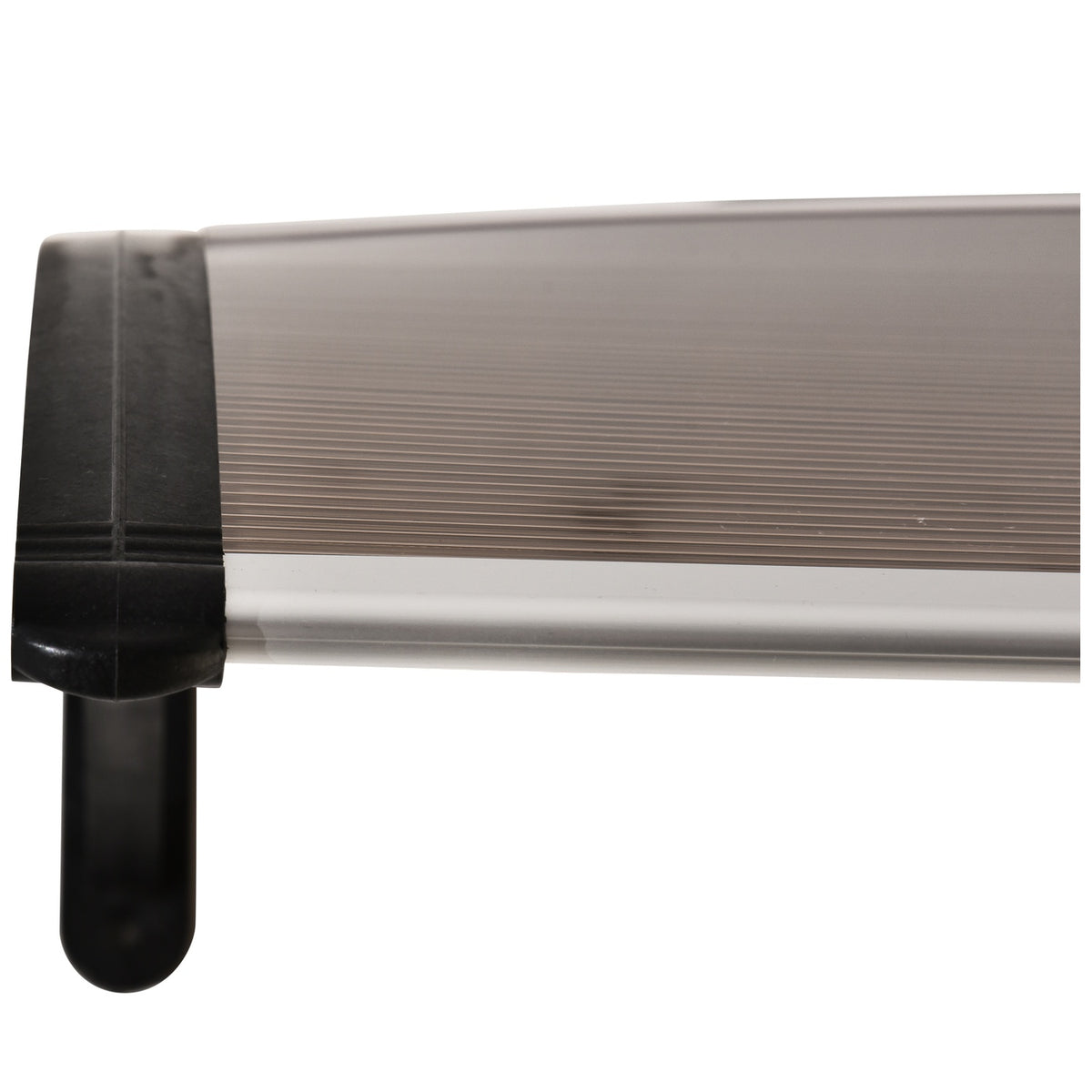 Canopy Front Door Canopy Pent Canopy Made Of Polycarbonate, Weatherproof, Brown, 75X100Cm