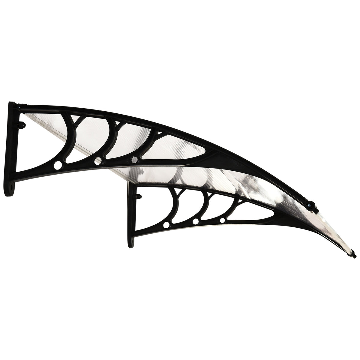 Canopy Front Door Patio Canopy Pent Canopy Made Of Polycarbonate, Transparent, 75X100Cm