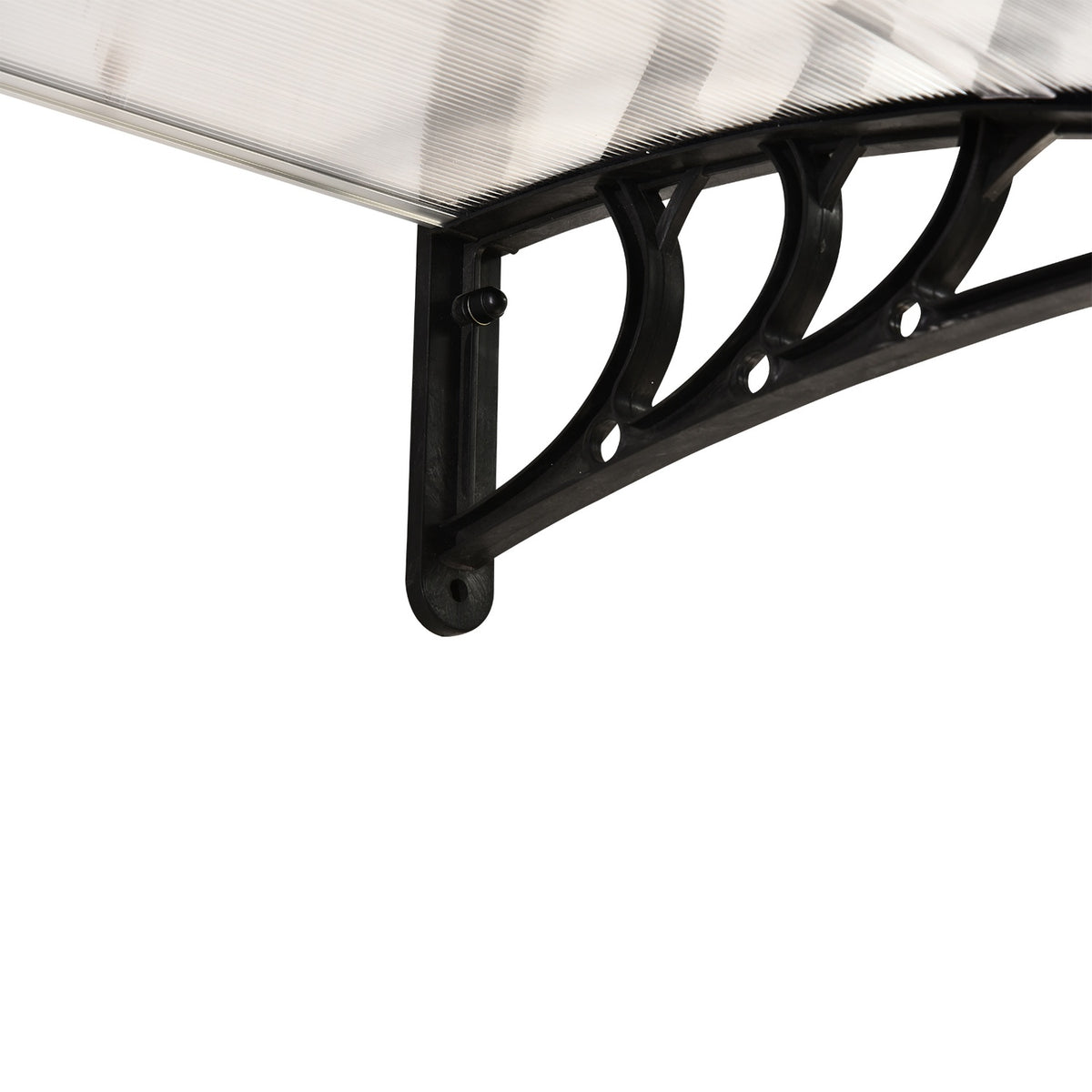 Canopy Front Door Patio Canopy Pent Canopy Made Of Polycarbonate, Transparent, 75X100Cm