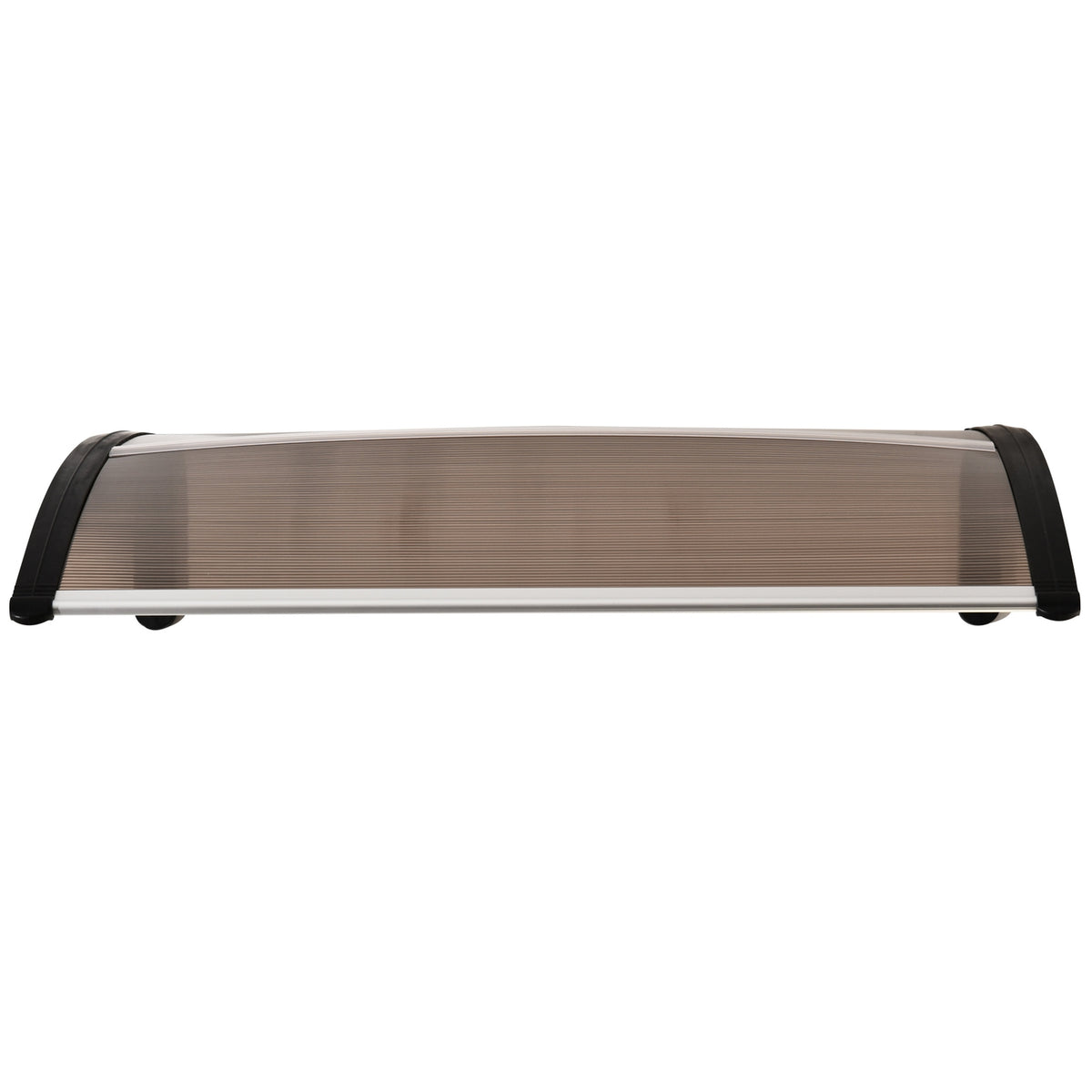 Canopy Front Door Pent Canopy Made Of Polycarbonate, Weatherproof, Brown, 120X75Cm