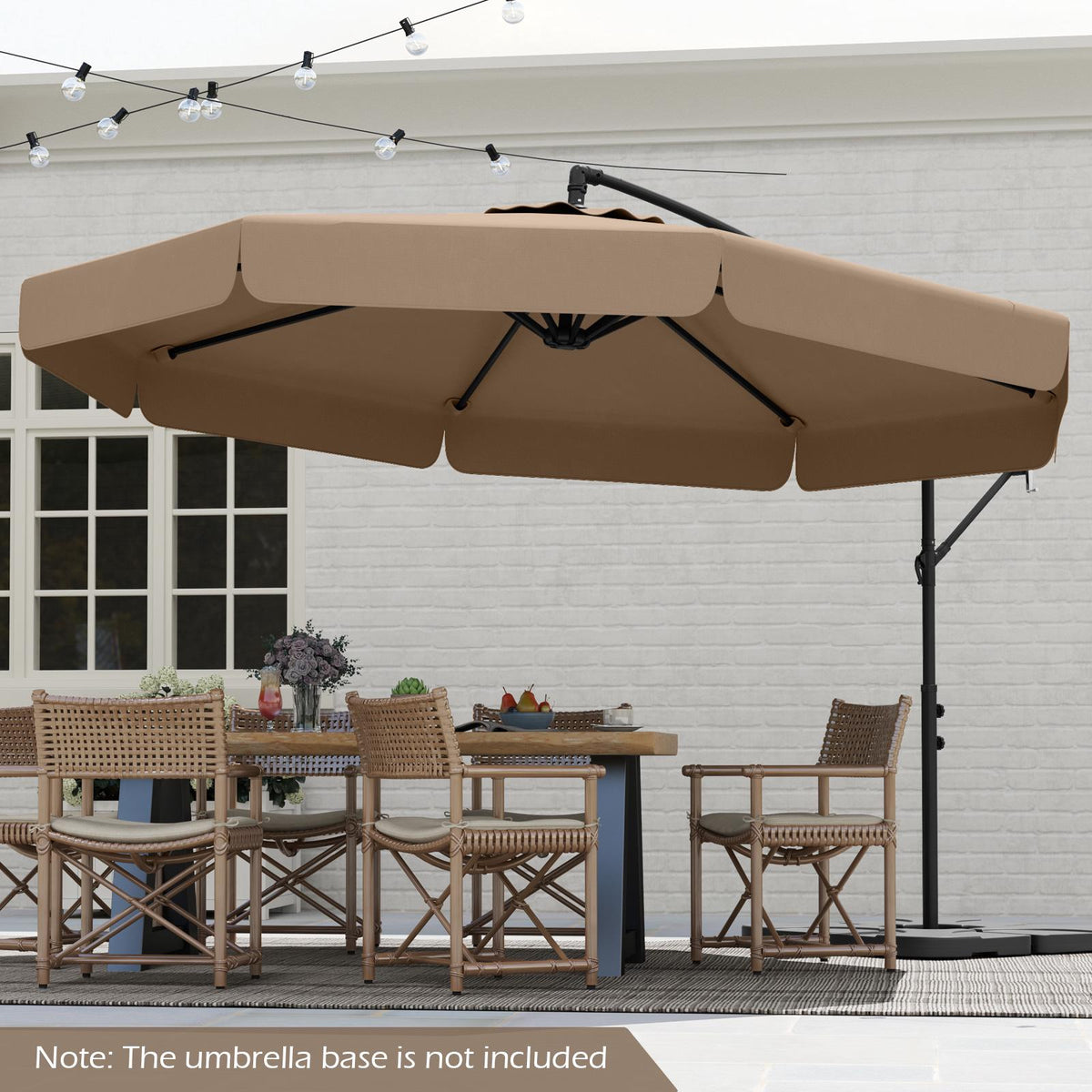Cantilever Patio Umbrella 305 cm, Tilt, Cover, Crank