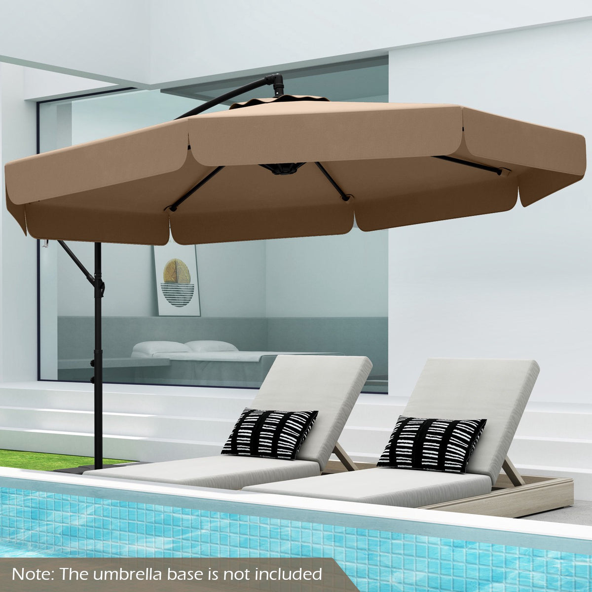 Cantilever Patio Umbrella 305 cm, Tilt, Cover, Crank