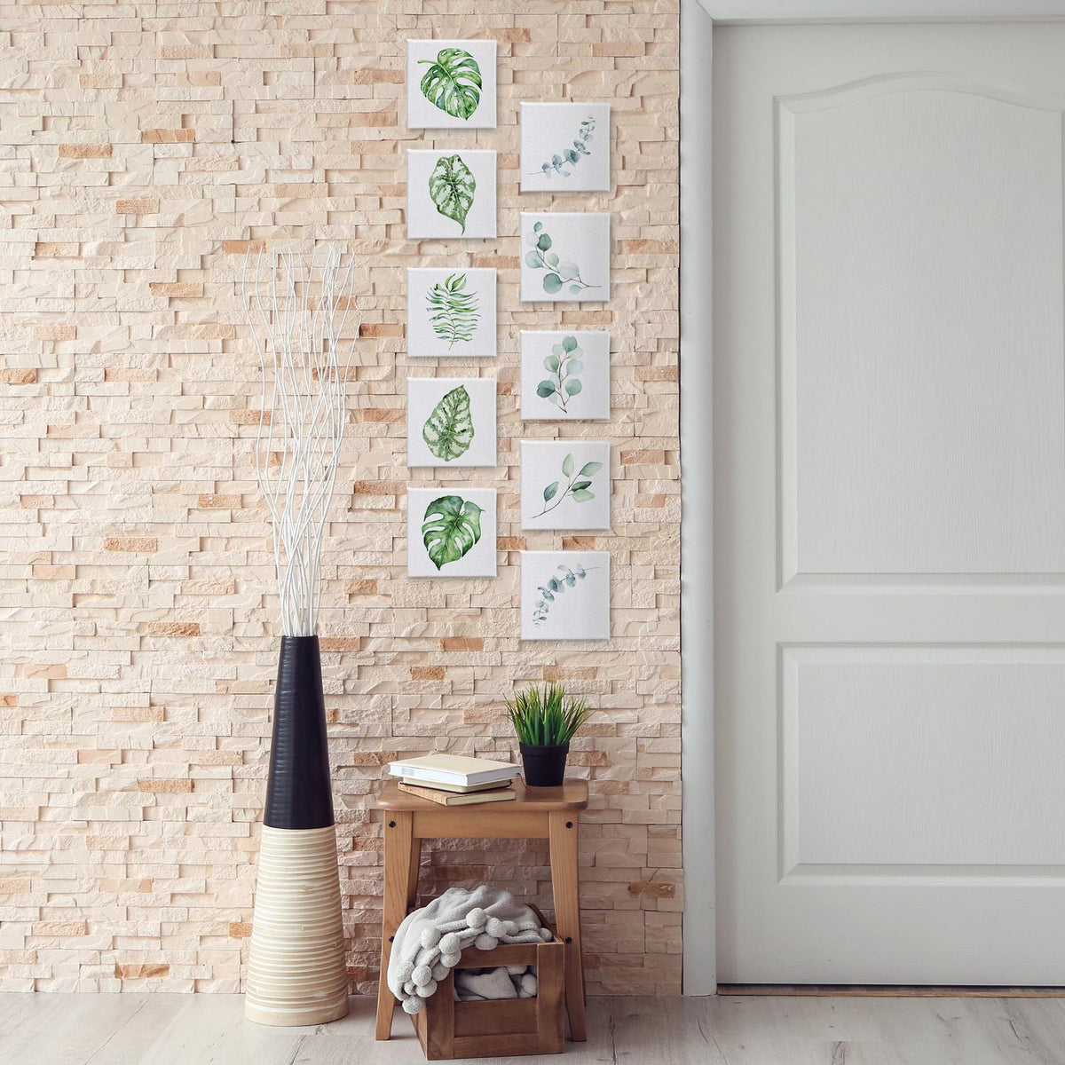 Canvas square set of 10
