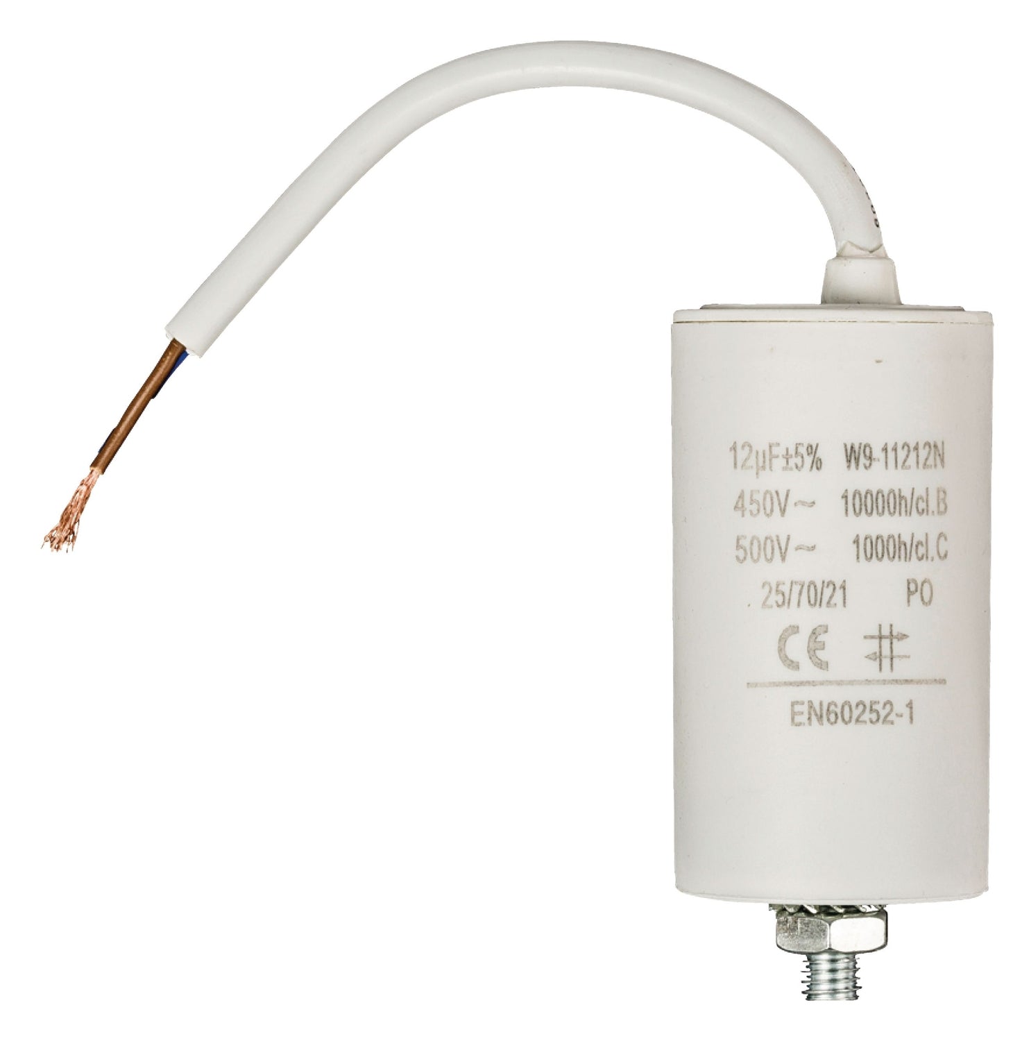 Capacitor 450V + Cable 12.0uf / 450 V + cable