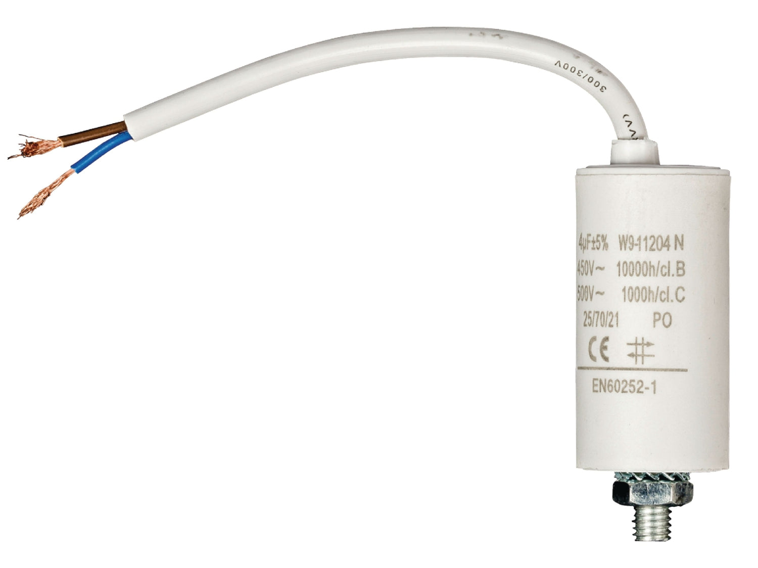 Capacitor 450V + Cable 4.0uf / 450 V + cable