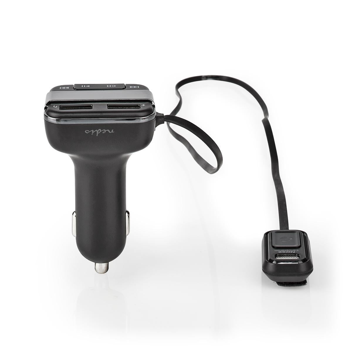Car FM Transmitter | Fixed | Wireless calls | 0.8 " | LED Screen | Bluetooth® | 5.0 V DC / 1.0 A / 5.0 V DC / 2.4 A | Google Assistant / Siri | Gray / Black