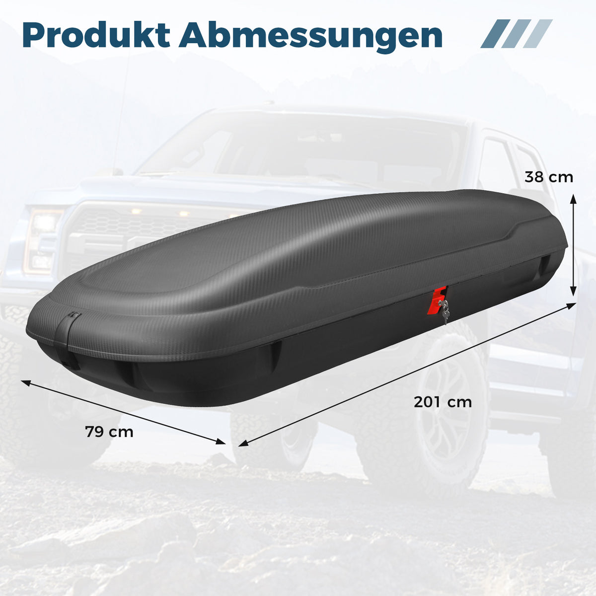Car Roof Box 400L – Lockable, Durable, Aerodynamic