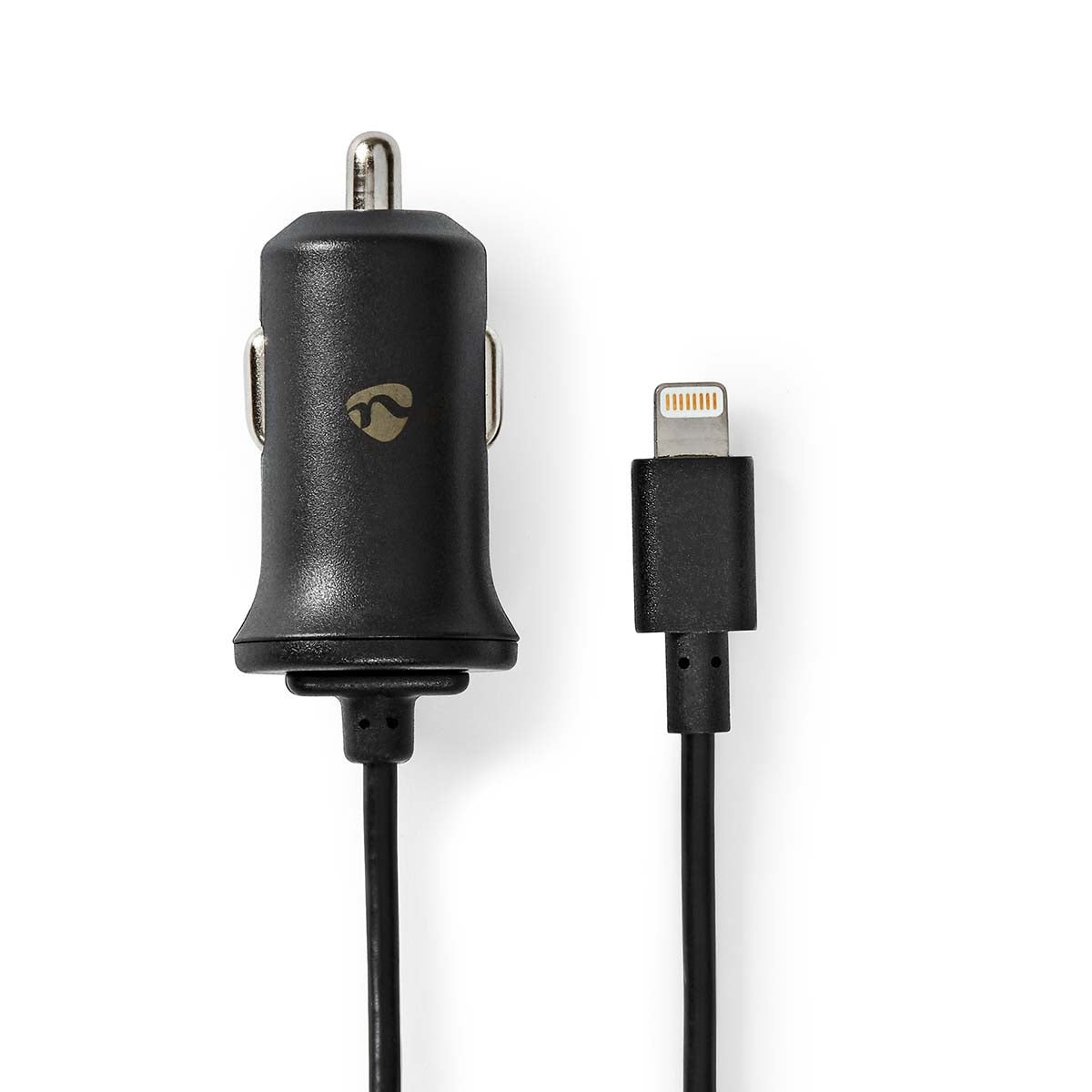 Car charger | 12 W| 1x 2.4 A| Number of outputs: 1 | Lightning 8-Pin (Fixed) Cable | 1.00 m | Single Voltage Output