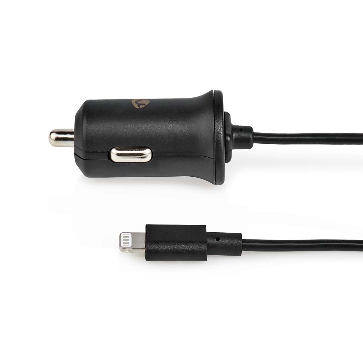 Car charger | 12 W| 1x 2.4 A| Number of outputs: 1 | Lightning 8-Pin (Fixed) Cable | 1.00 m | Single Voltage Output