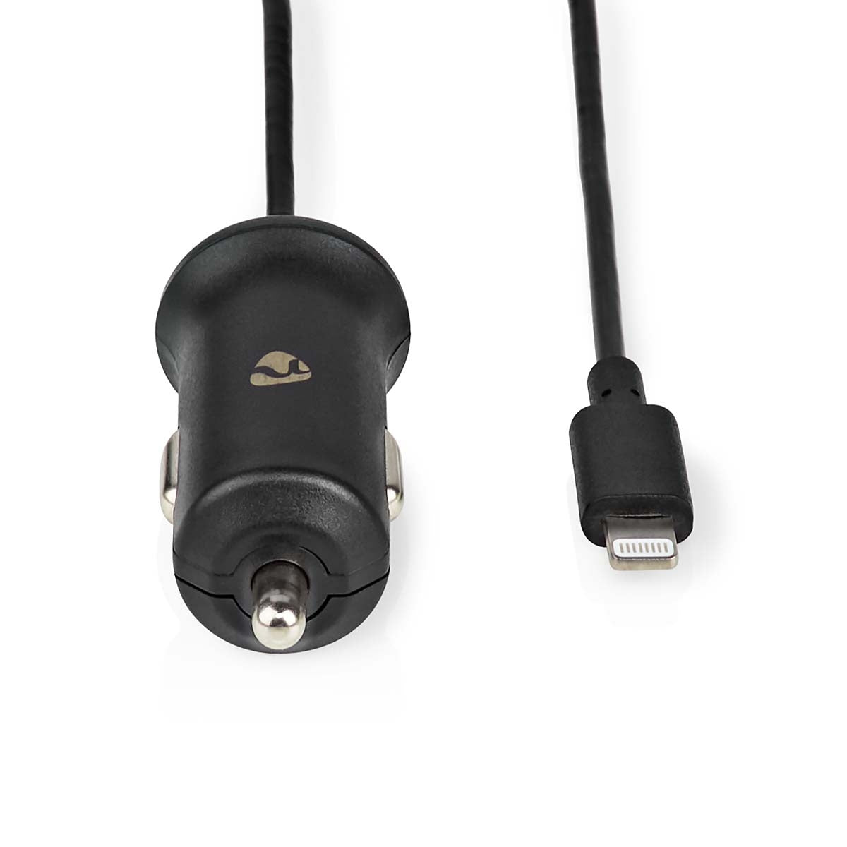 Car charger | 12 W| 1x 2.4 A| Number of outputs: 1 | Lightning 8-Pin (Fixed) Cable | 1.00 m | Single Voltage Output