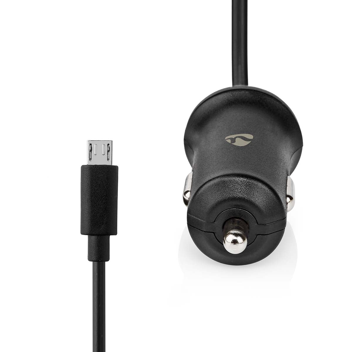 Car charger | 12 W| 1x 2.4 A| Number of outputs: 1 | Micro USB (Fixed) Cable | 1.00 m | Single Voltage Output
