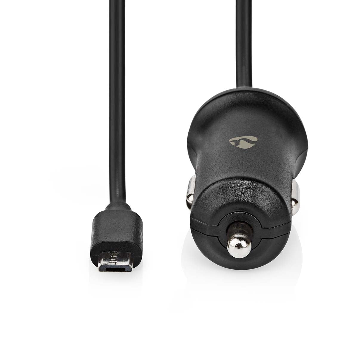 Car charger | 12 W| 1x 2.4 A| Number of outputs: 1 | Micro USB (Fixed) Cable | 1.00 m | Single Voltage Output