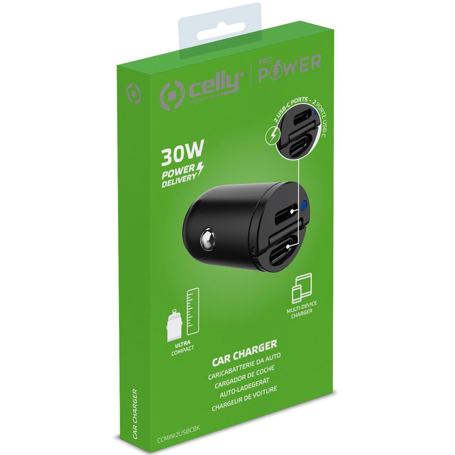 Car charger Mini 2xUSB-C PD 30W