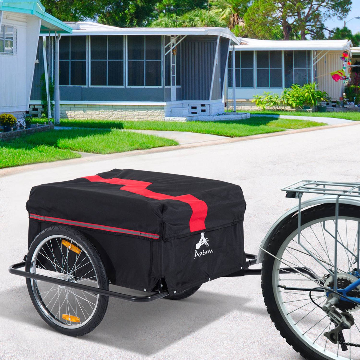 Cargo Trailer For Bicycles, Transport Trailer Cargotrailer, Black, New