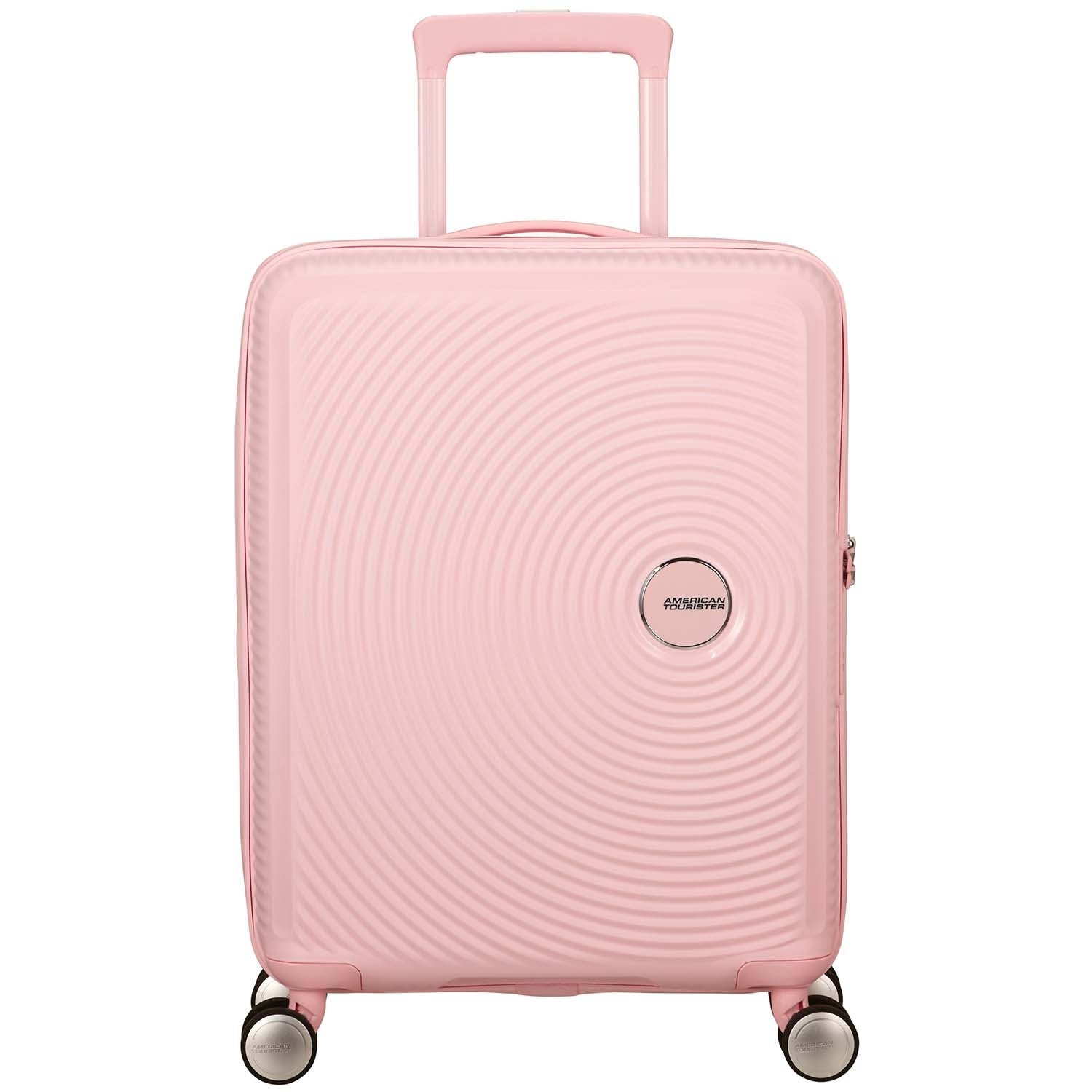Carry-On Suitcase 55cm, Pastel Pink, Hard Shell