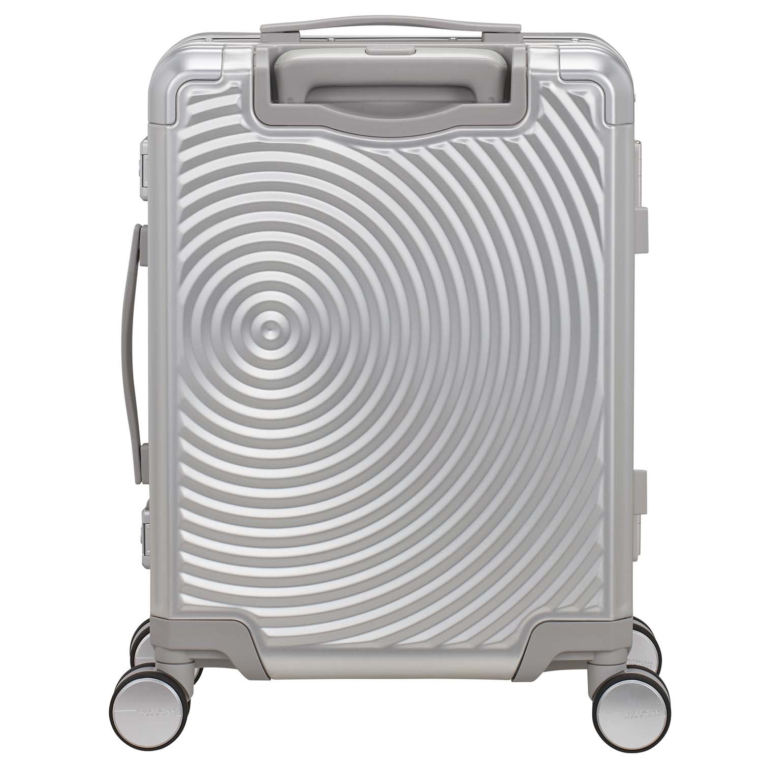 Carry-On Suitcase, Aluminum 55 cm, Silver