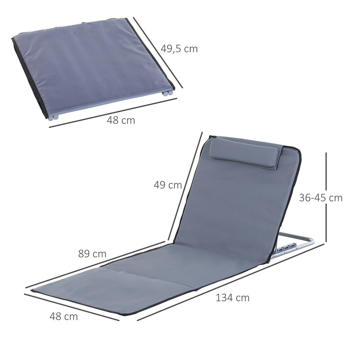Carrying Bag, Steel, 134X48X36-45Cm