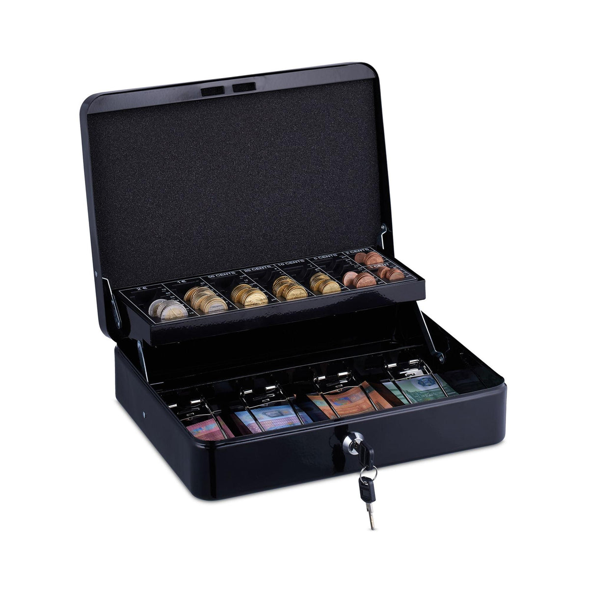 Cash drawer with coin counter