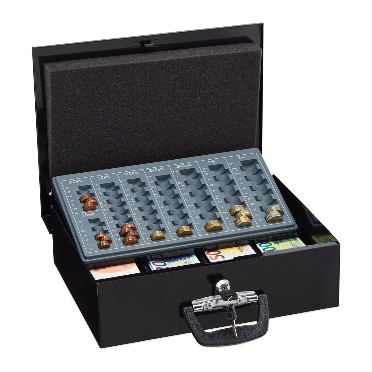 Cash drawer with coin counter