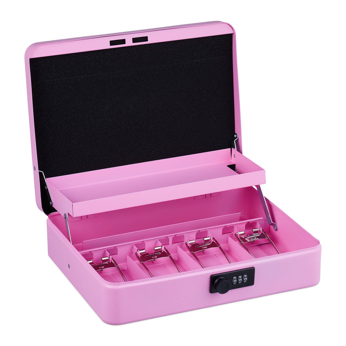 Cash drawer with combination