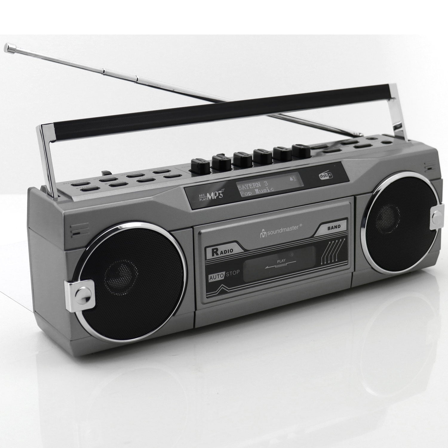 Cassette radio Stereo Bluetooth SRR80TI Silver