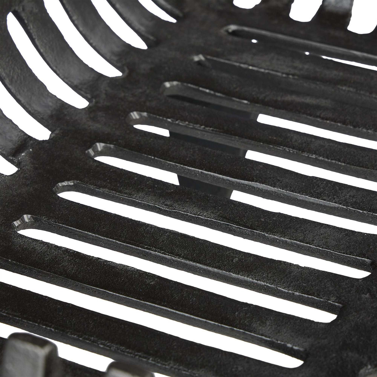 Cast Iron Fireplace Log Grate with Feet, Size L