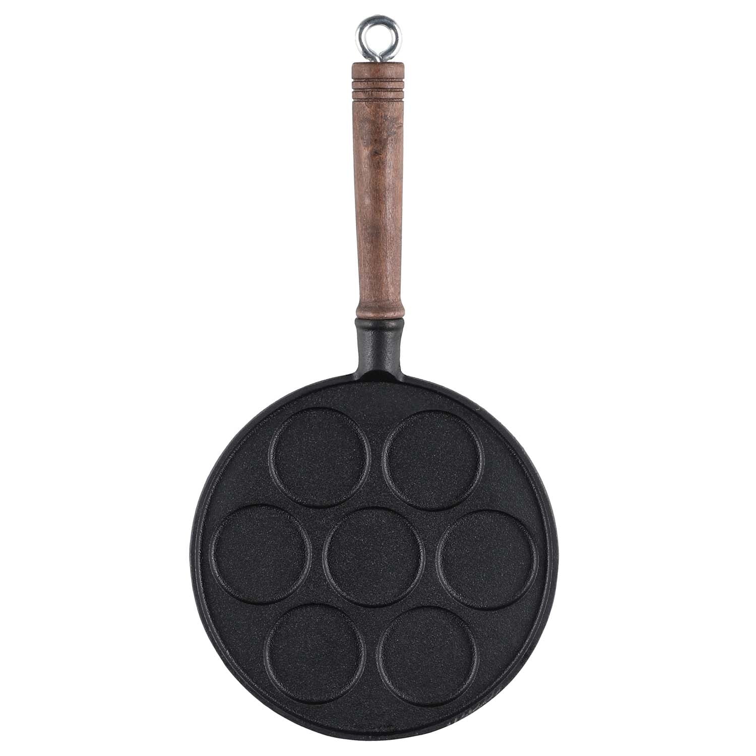 Cast Iron Griddle with Wooden Handle