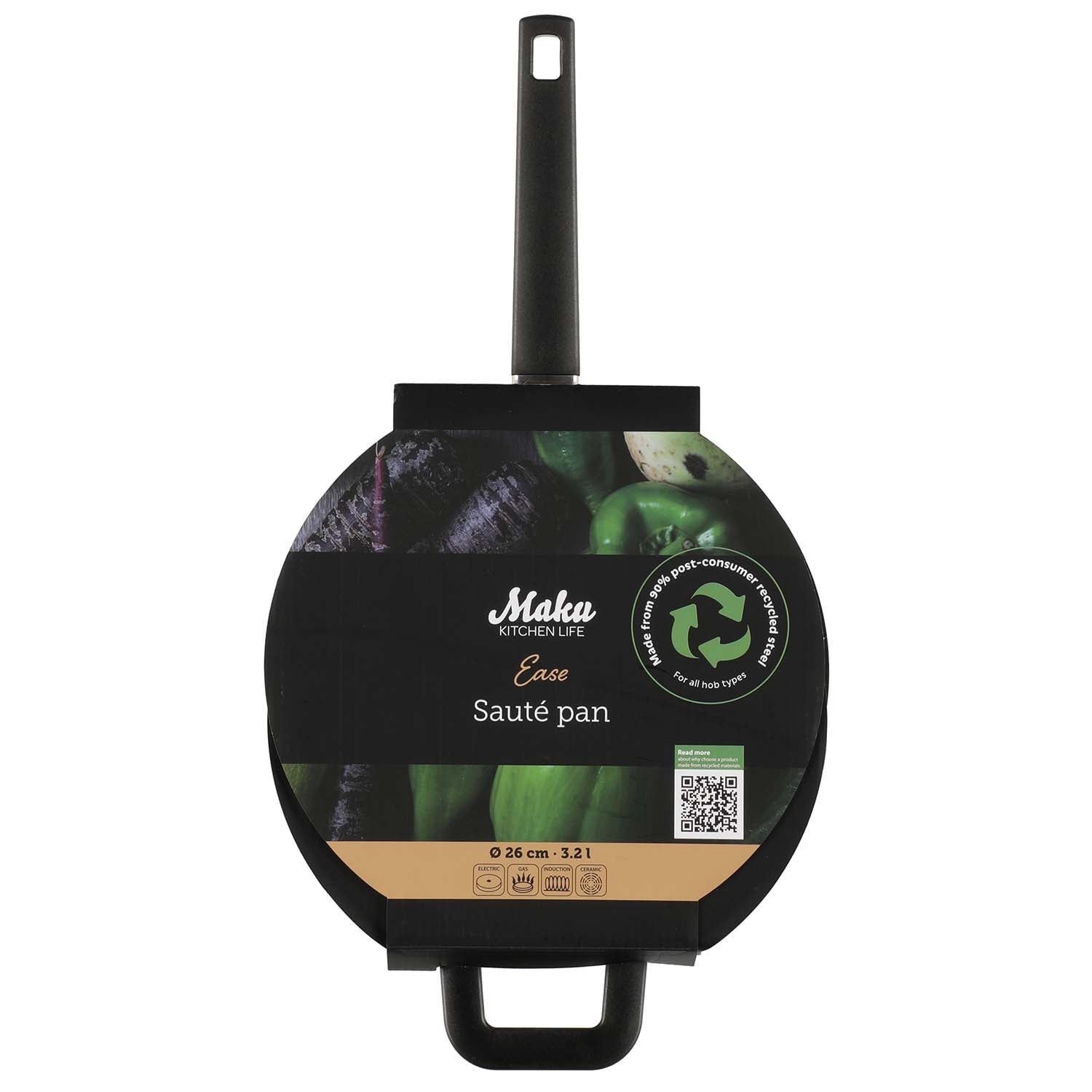 Cast Iron Skillet, 26 cm, 3.2L Capacity