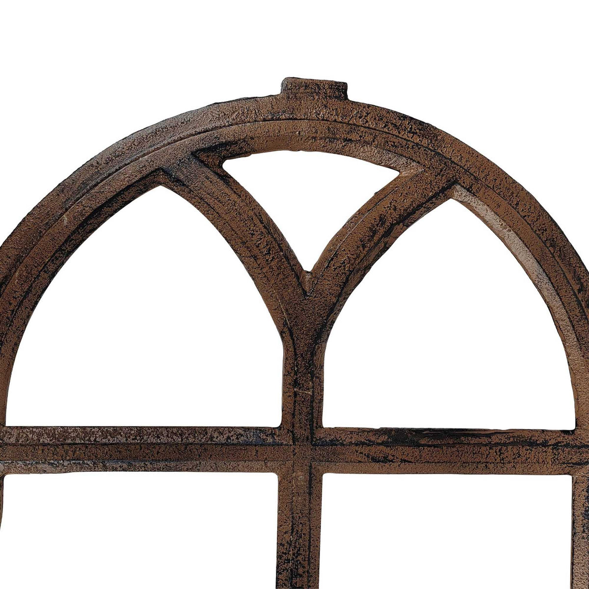 Cast Iron Stable Window – Rustic Rust-Patina Trellis