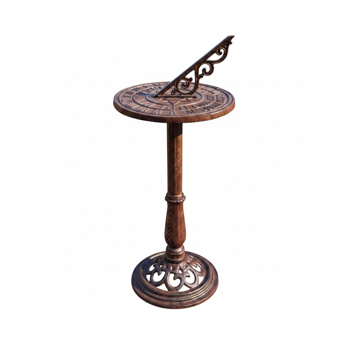 Cast Iron Sundial With Stand – Roman Numerals, Outdoor