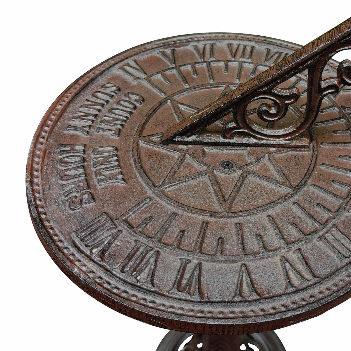 Cast Iron Sundial With Stand – Roman Numerals, Outdoor