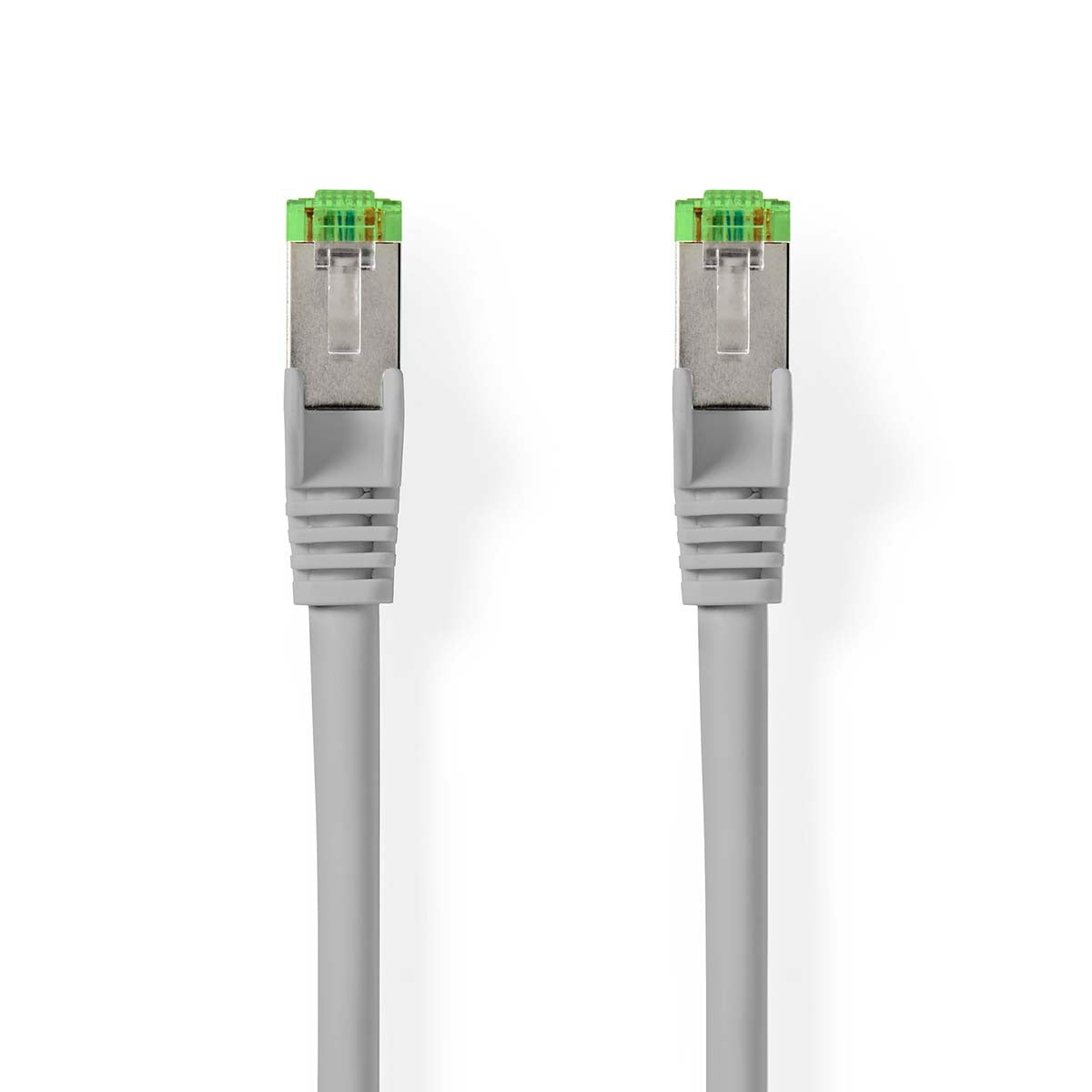 Cat 8.1 Network Cable | S/FTP | RJ45 Male | RJ45 Male | 15.0 m | Round | LSZH | Grey | Label
