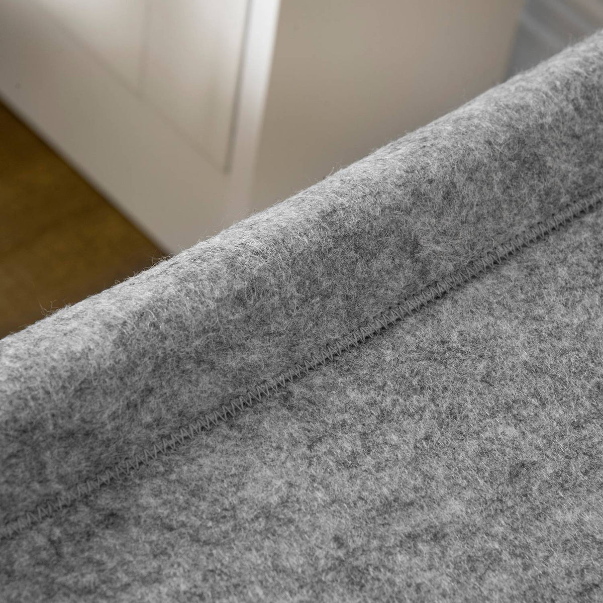 Cat Bed With Frame 2 Levels, Ball Toy, Foldable, Pine Wood, Natural & Gray, 52X42X33.5Cm