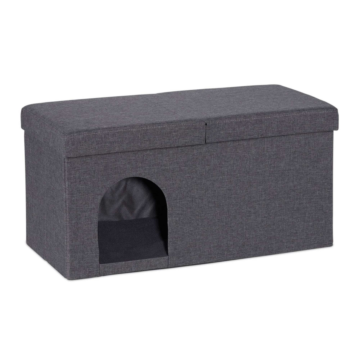 Cat Cave in Grey with Lid