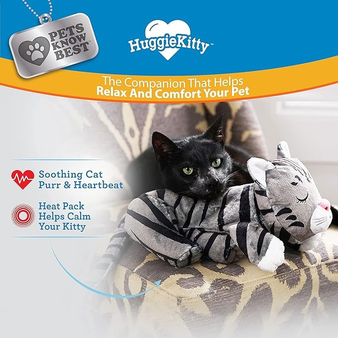 Cat Comfort Plush with Heartbeat & Heat Pack
