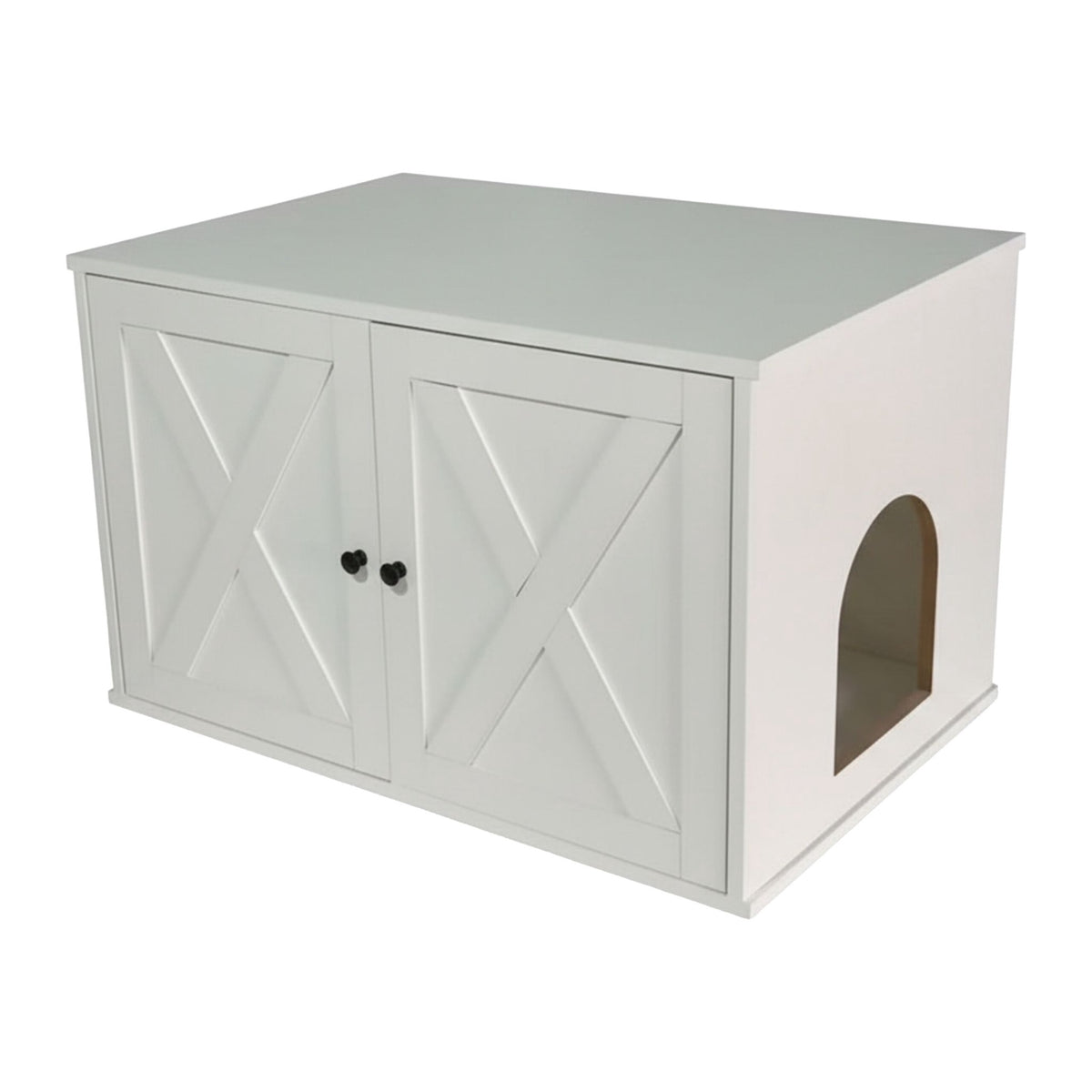 Cat Litter Cabinet with Side Entrance and Divider