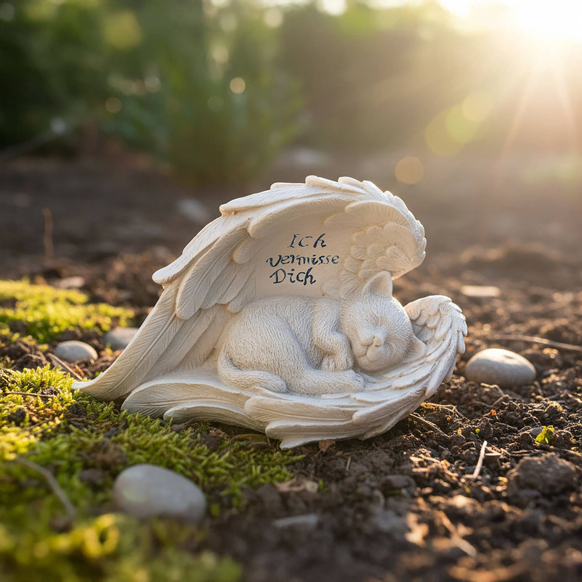 Cat Memorial Stone for Garden or Cemetery