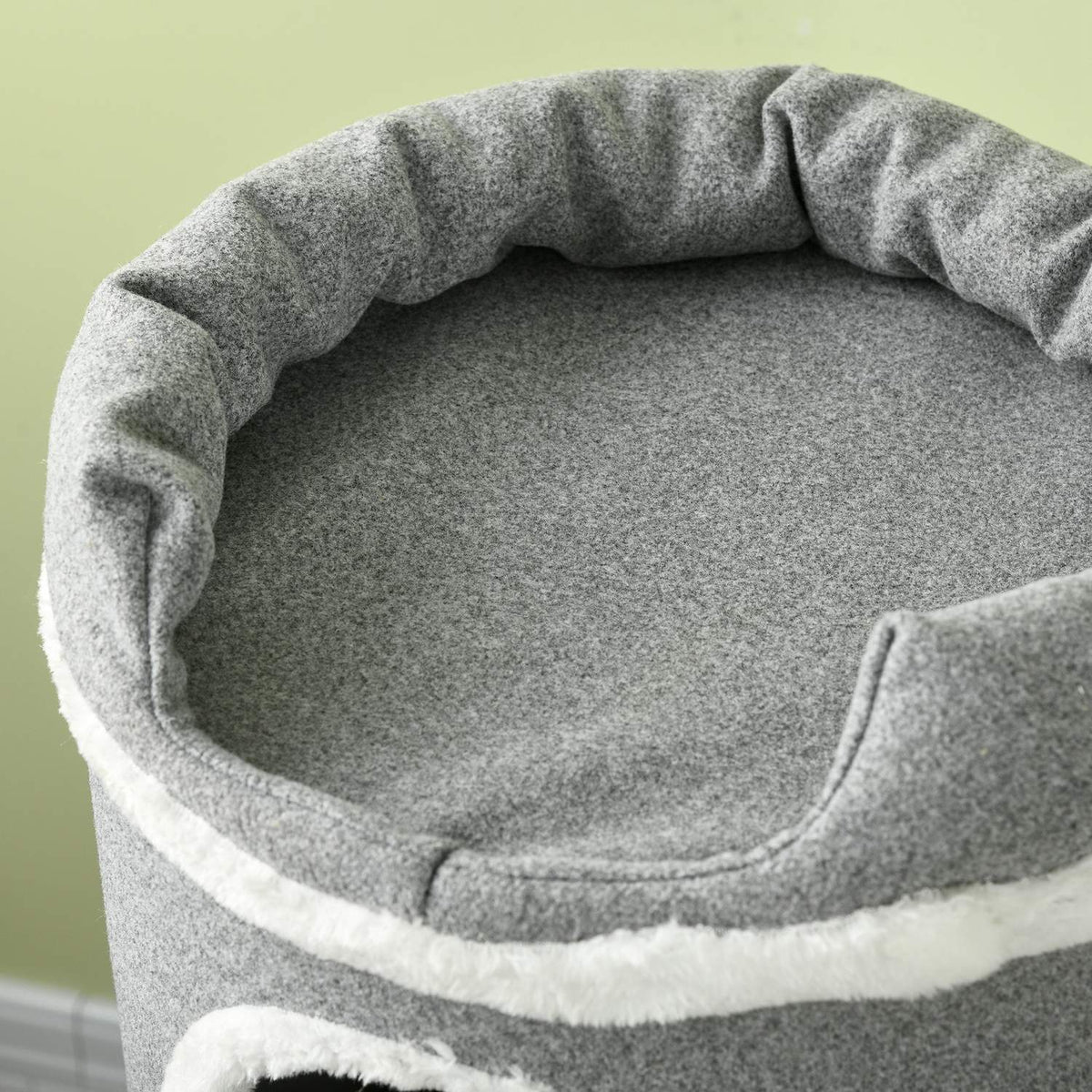 Cat Scratching Barrel 99 Cm Play Barrel With Cat Bed, Play Ball & Platforms, Cat Furniture, Grey