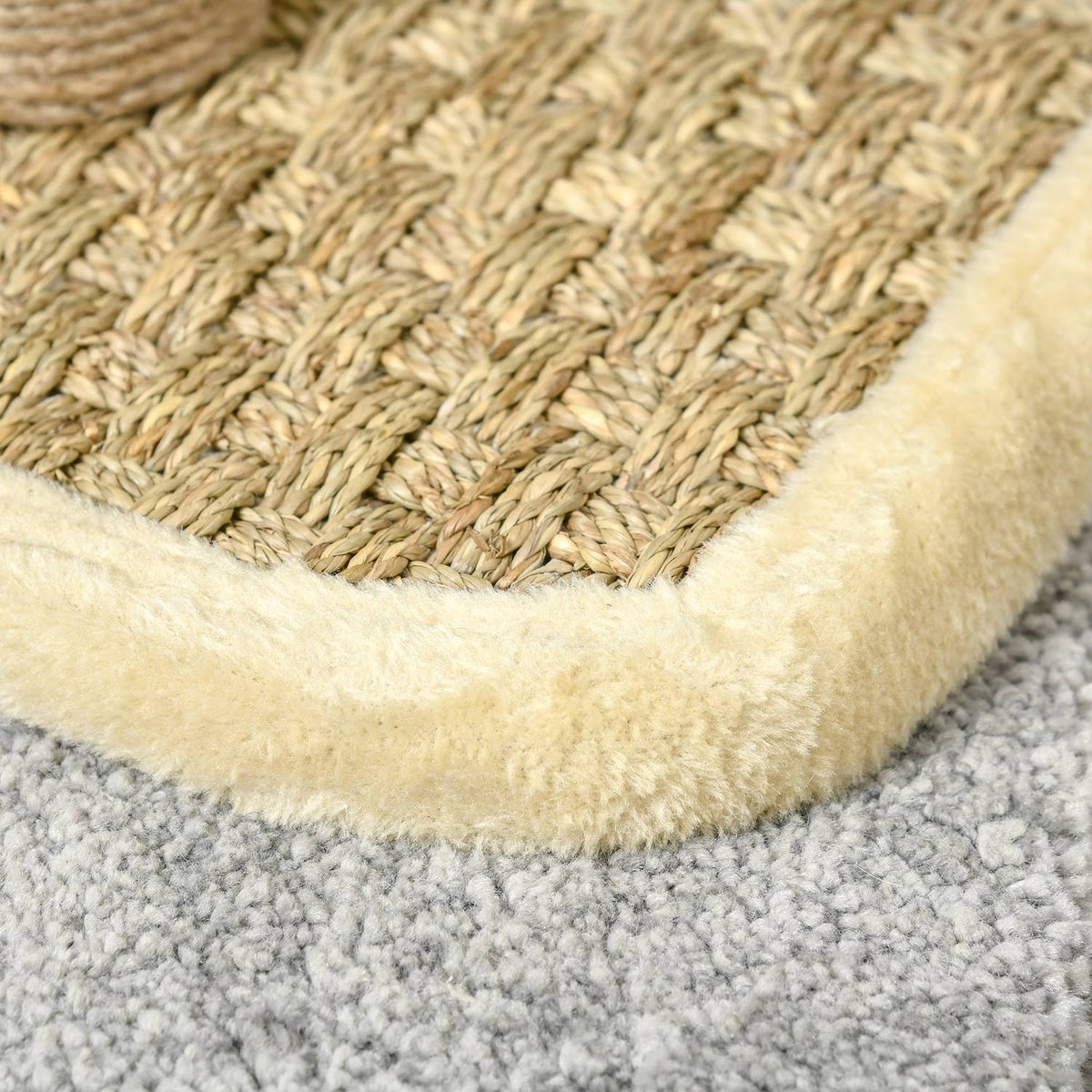 Cat Scratching Post Small Ideal For A Cat, With Jute Trunk & Toys, Climbing Tree, Khaki+Light Brown, 40X30X56Cm