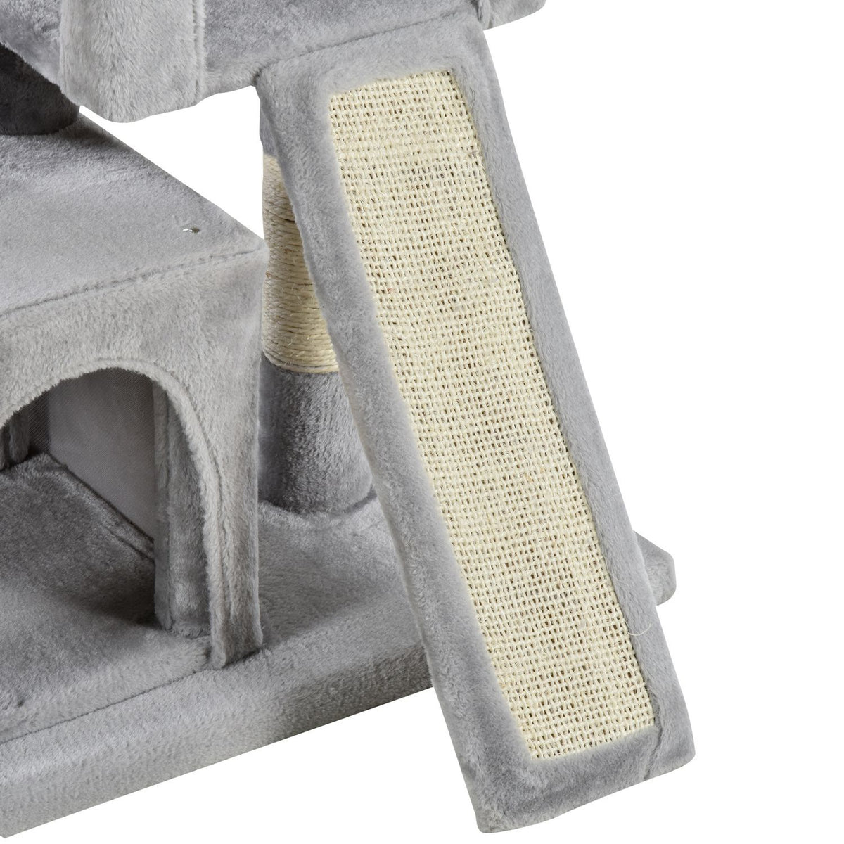 Cat Tree With Sisal Columns, Light Gray, 59X39X83Cm