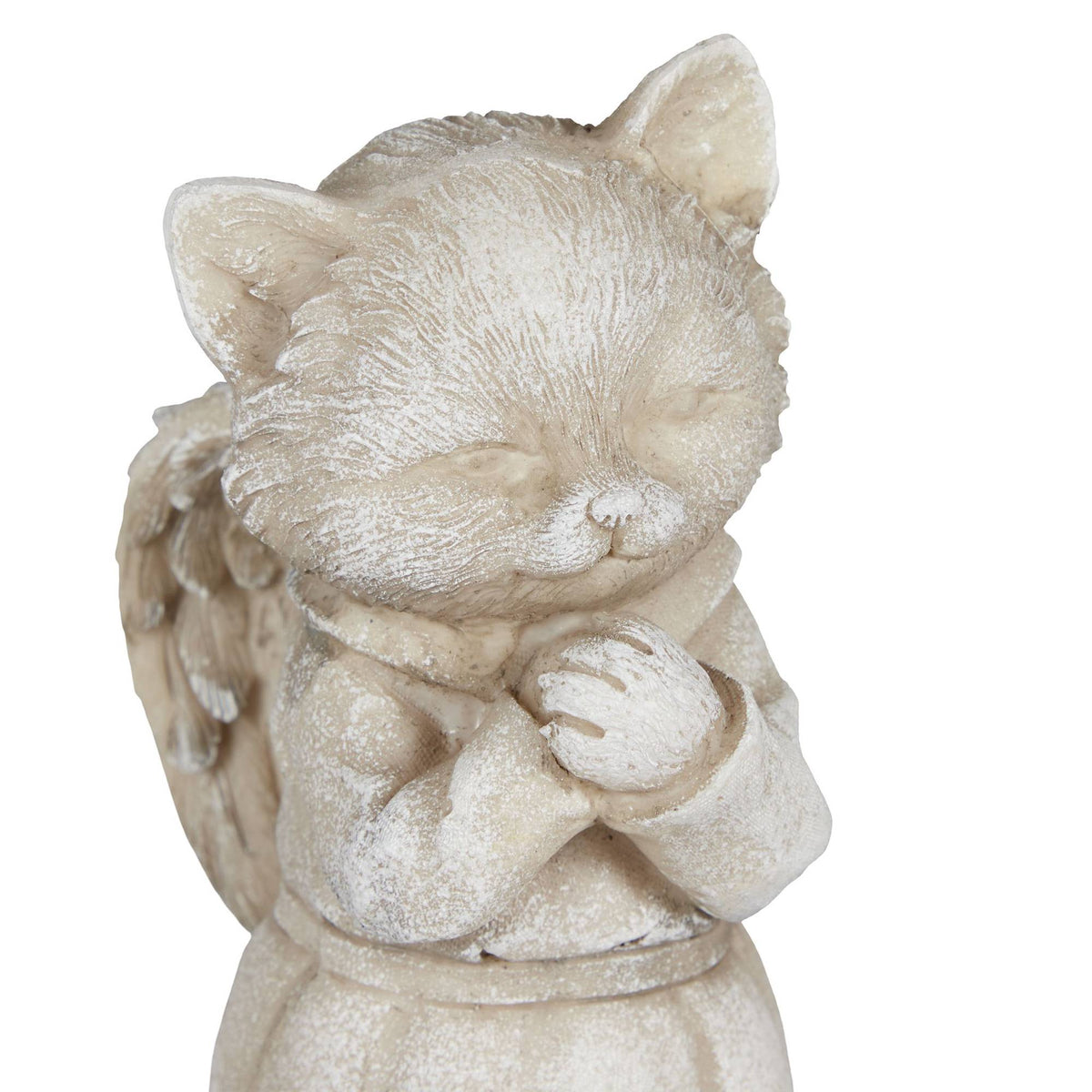 Cat angel statue