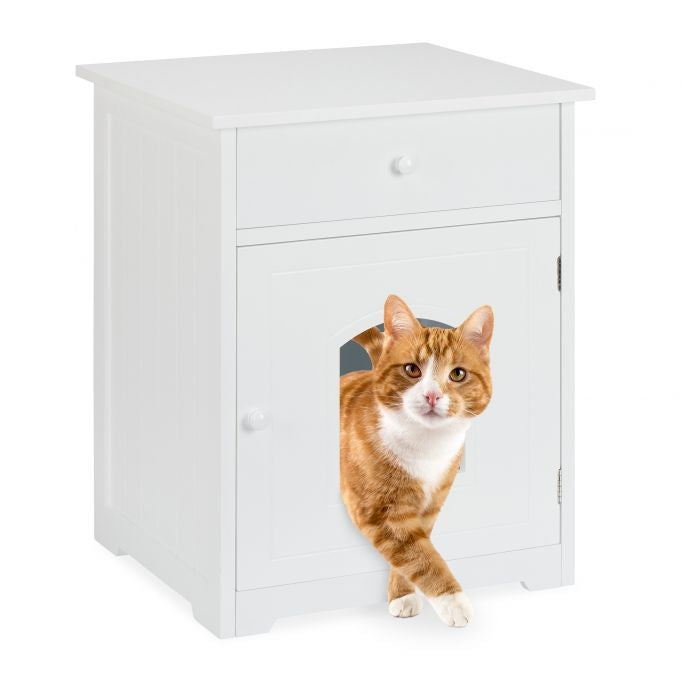 Cat cabinet with drawer