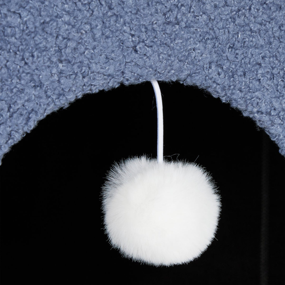 Cat cave in blue