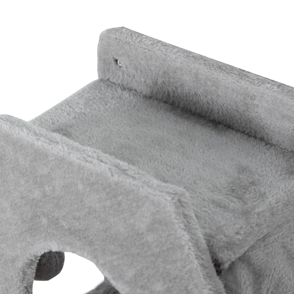 Cat climbing wall, cat lounger with steps, cat cave, diving tower, toy ball, cat platform for cats up to 5 kg, light gray
