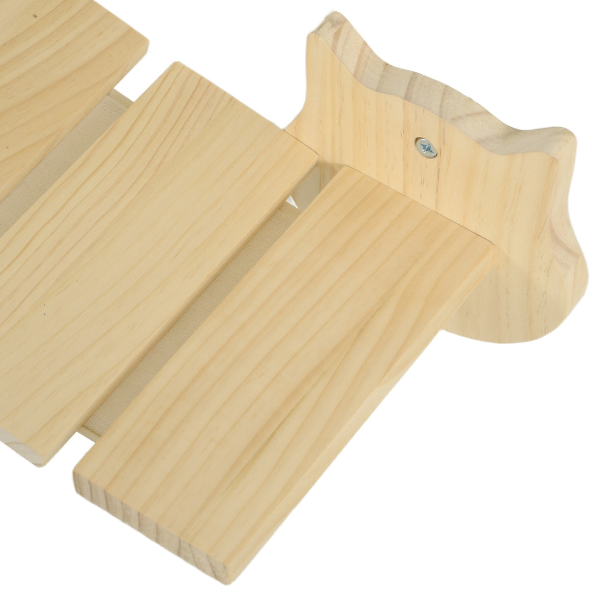 Cat climbing wall set, 3-piece cat furniture with scratching post, step plate, ladder, wall scratching post for cats up to 5 kg, made of pine wood, natural wood
