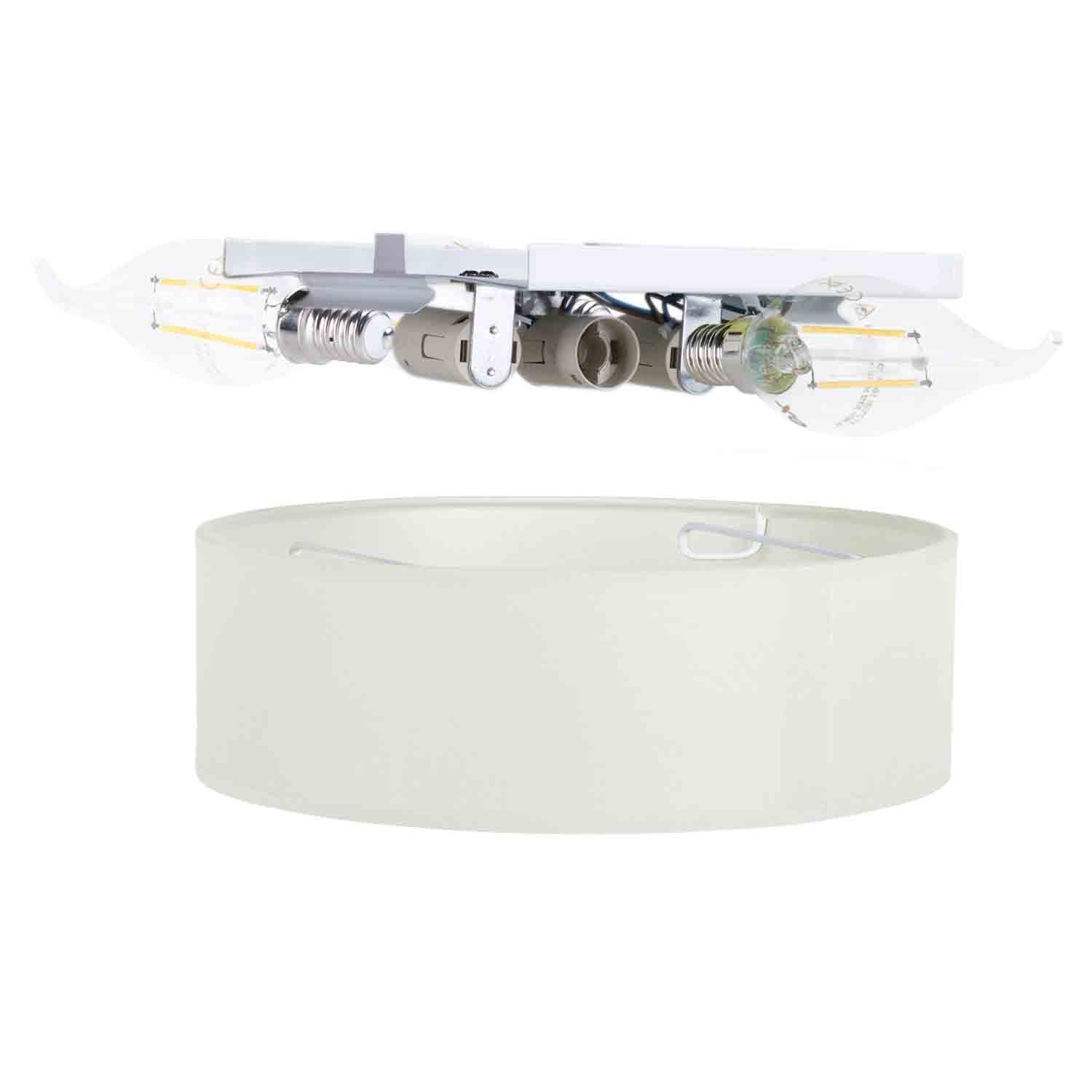 Ceiling lamp Textile Ø40cm White