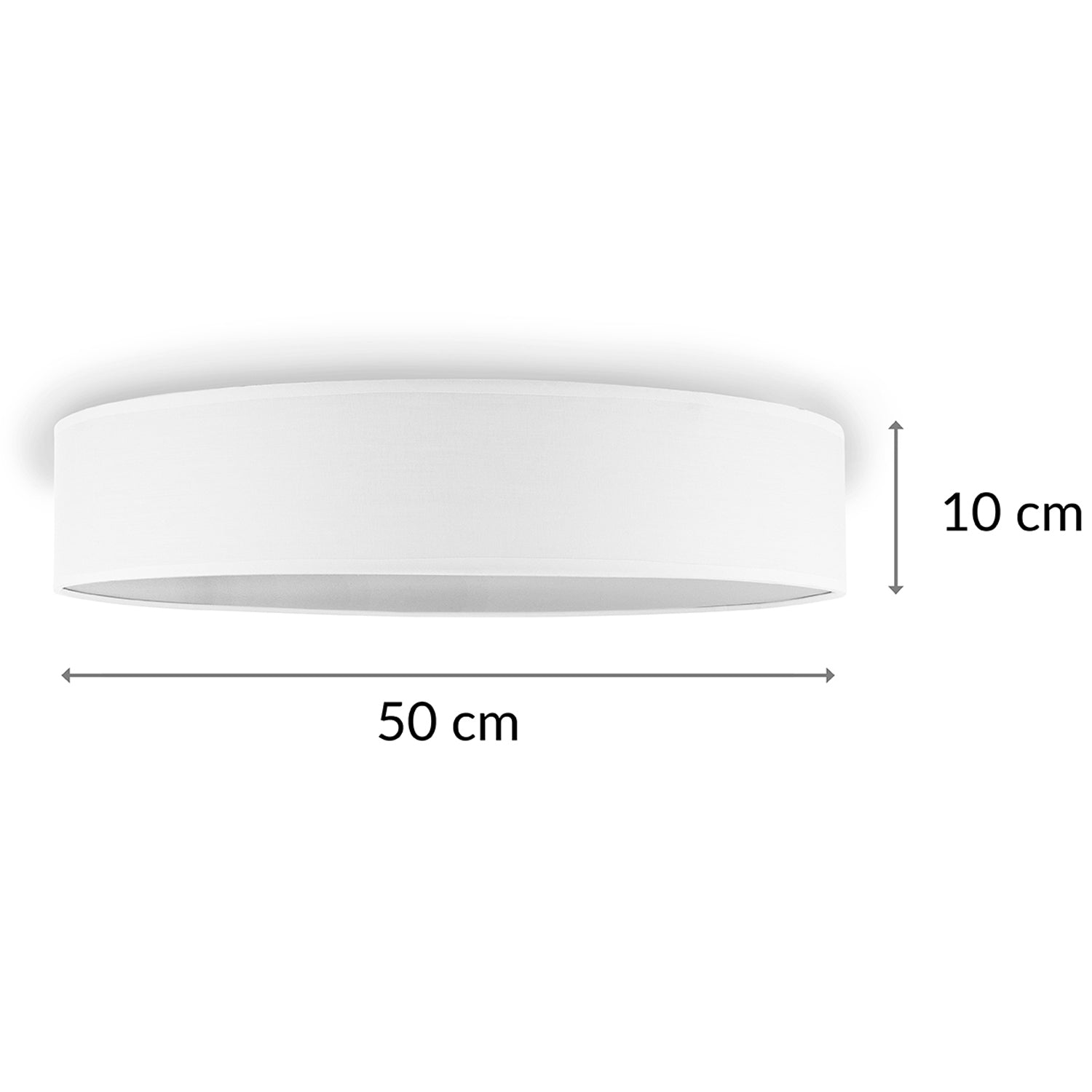Ceiling lamp Textile Ø50cm White