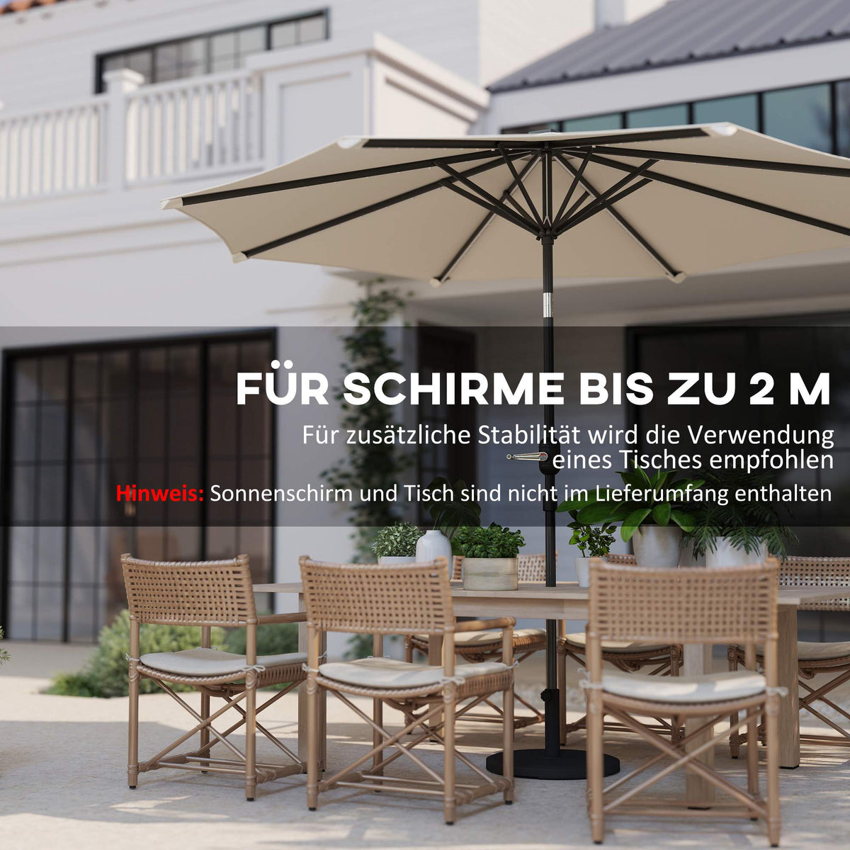 Cement Umbrella Base, 13kg, Round, Fits 34/38/48mm Poles