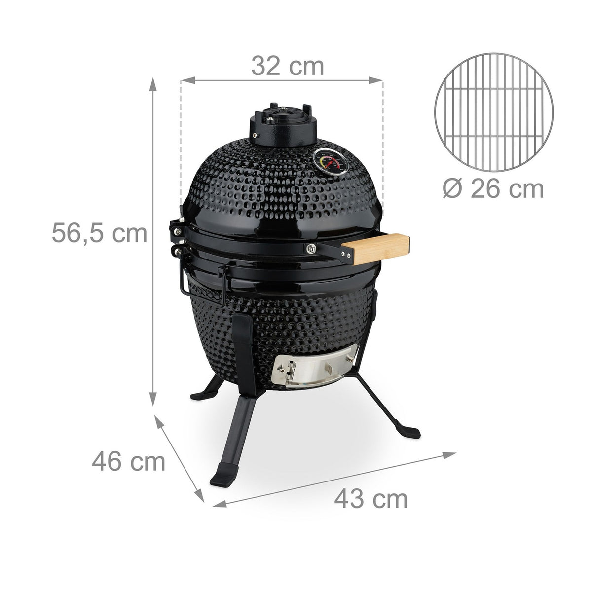 Ceramic Kamado Grill – Versatile for Grilling & Baking